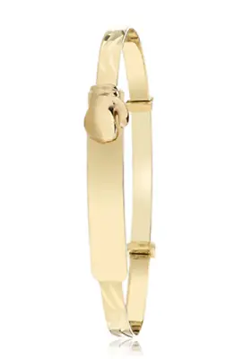 9ct Gold Baby/Childs Plain Boxing Glove Bangle • £199