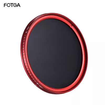 FOTGA 58mm Slim  Fader Variable Filter Neutral Density ND2 To ND400 Red O0U3 • $13.09