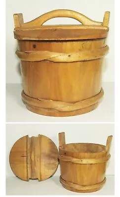 Wood Tine Box Svepask Signed Dated Swedish Scandinavian Lidded Storage Container • $59.99