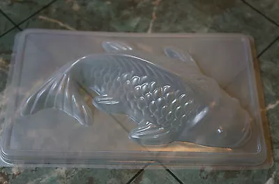 Fish Koi Chocolate Jello Steam Pudding Plastic Mold Lg • $5.50