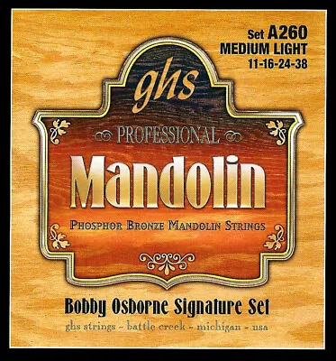 2 Sets GHS A260 Bobby Osborne Signature Mandolin Strings Medium Light 11-38 • $16.95