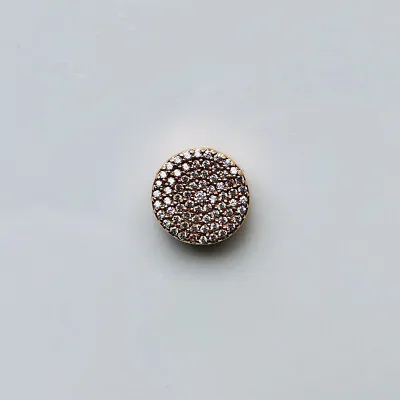 $36 • Buy Pandora Rose Gold Reflexions Circle Pave Charm Pendant Cubic Zirconia CZ