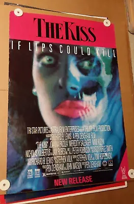 THE KISS - 1988 SONY VHS Video Store Movie Poster 27x40 Rolled  Horror • $5
