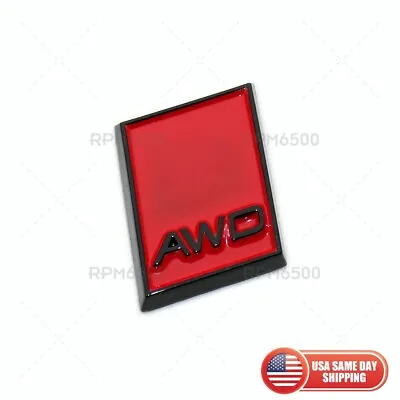 VOLVO Rear Truck 3D AWD Nameplate Logo Emblem Badge Decals Car Sticker Black Red • $19.99