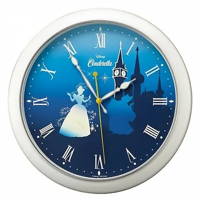 $97 • Buy Cinderella Wall Clock Hidden Motif Glows In The Dark Disney Store Japan New