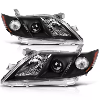 Black Projector Headlights For 2007-2009 Toyota Camry Headlamp Assembly 07-09 • $70