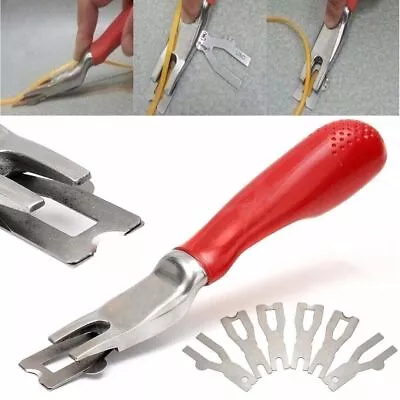 Floor Carpet Trimming Skiving Tool Vinyl Flooring Welding Cutting + 6 Blades • £15.49