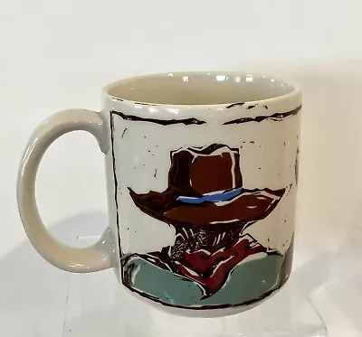 Cowboy Coffee Mug Cup Michel & Co. Korea Vintage Rare Design Father’s Day Gift • $17.99