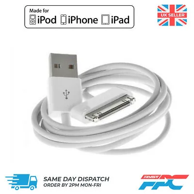 £2.75 • Buy For IPhone IPad IPod Classic - 1m Old Type USB Charger Data Sync Cable Lead 30p