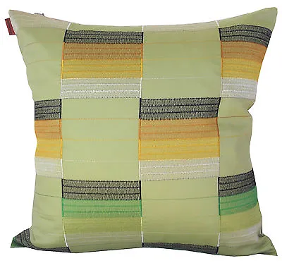 MISSONI HOME CUSHION COVER COTTON SATEEN ECOLOGIC EMBROIDERED 40x40cm IBIS 652 • £70