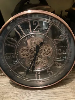 WALL CLOCK… Beautiful Real Moving Gear Wall Clock Copper-Arabic Design  21 Inch • $100