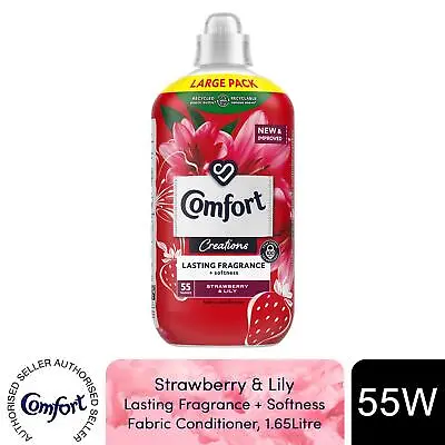 Comfort Fabric Conditioner Lasting Fragrance Strawberry & Lily 1.65L 55 Washes • £6.99