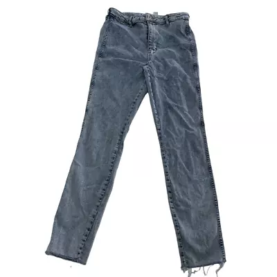 H&M Jeans Womens 30 Blue Skinny High Waisted Ankle Denim Acid Wash Cotton Blend • $14.99