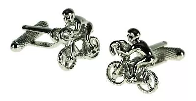 £12 • Buy Cyclist Racing Bike Bicycle Cufflinks Cycling - Gift Quality NEW