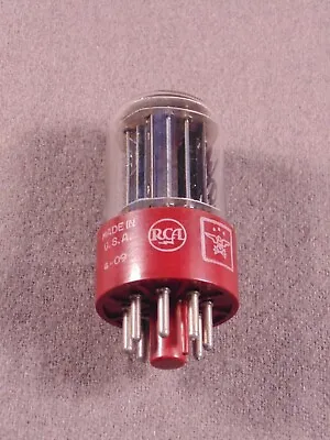 $69.99 • Buy 1 5692 JAN CRC RCA Red Base HiFi Radio Amp Vintage Vacuum Tube Code 4-09