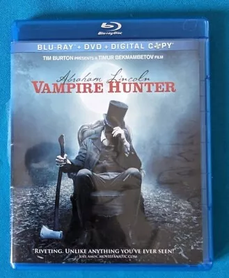 Abraham Lincoln: Vampire Hunter (Blu-ray 2012) No VUDU Code - Very Good Cond • $5.98