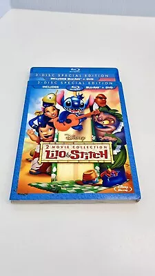 Lilo & Stitch 2-Movie Collection (Blu-ray Special Edition W/Slipcover) 2013 • $17