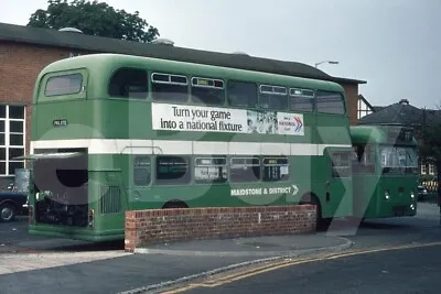 Bus Photo - Maidstone & District FKL117D Daimler Fleetline Shock Rear Shot • £1.19