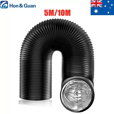 Hon&Guan 3inch 75mm Aluminium Ducting Flexible Pipe Hose Exhaust Duct Inline Fan • $26.59