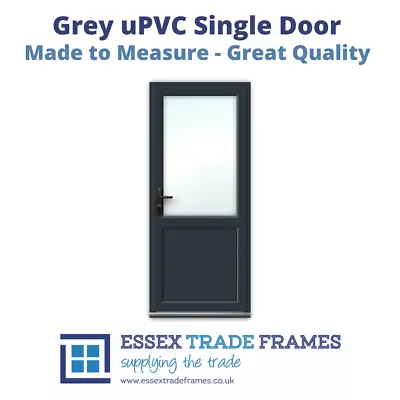 Anthracite Grey UPVC  Door  - A Rated Energy - High Security Locks - Made In UK • £750