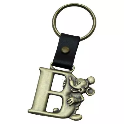 Mickey Mouse Brass Letter Keychain - Choose Your Initial • $9.74