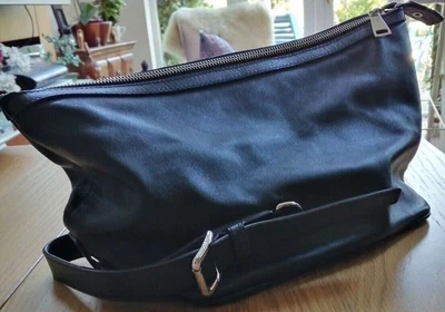 £79 • Buy Genuine DOLCE & GABBANA Black Soft LEATHER CLUTCH BAG With Attached Compartments