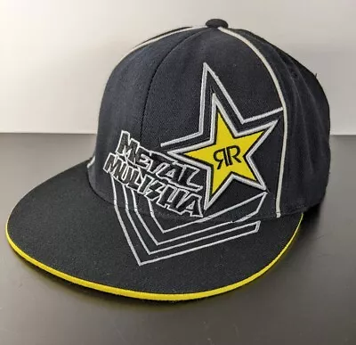 Metal Mulisha Rockstar Energy Drink FlexFit Baseball Hat Size L/XL • $19.75