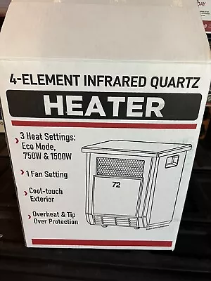 Mainstays 1500W 4-Element Infrared Quartz Heater  NEW • $45