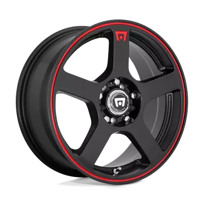 15x6.5 +40 Motegi MR116 Matte Black W/Red Stripe 4x100 4x108 Wheel Rim (QTY 1) • $144