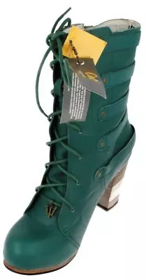 Ladies Caterpillar Mid Calf Leather Teal Boots Xtreme: P305849 • $115.17