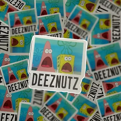 £3.83 • Buy Spongebob Squarepants Patrick Star Decal Funny Deeznutz Sticker 