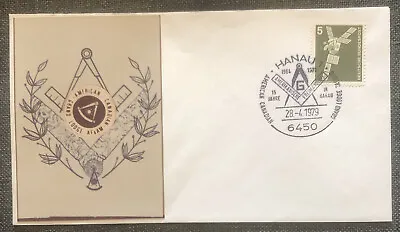 £4.99 • Buy FDC Special Stamp Cover Masons Masonic Germany Hanau American Canadian Lodge
