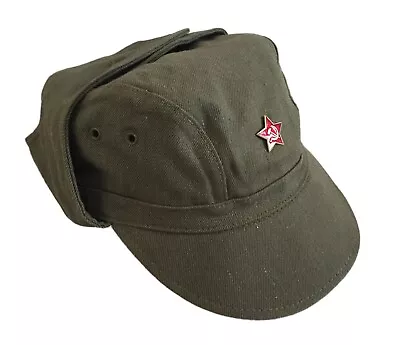 £13.99 • Buy USSR Soviet Army Military Afghanistan War Uniform Dark Green Cap Hat Badge