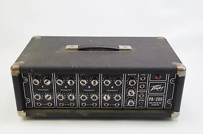 Vtg Peavey USA PA-200 4 Channel Powered Mixer Amp Head Amplifier Preamp READ • $143.95