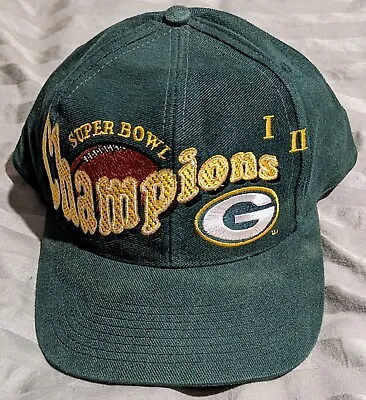 Green Bay Packers Nfl Super Bowl I And Ii Champions ** Snapback - Hat / Cap ** • $14.95