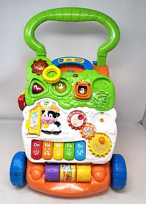 Vtech Sit-To-Stand Learning Walker Push & Pull Toy 80-077001 • $29.99