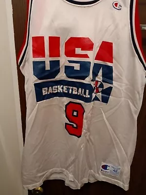 Vintage Champion 1992 USA Olympic Dream Team Michael Jordan #9 Jersey Size 48. • $99.99