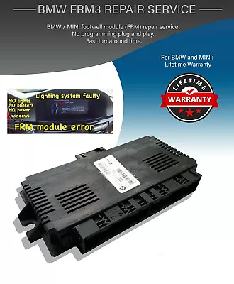 $149 • Buy BMW & MINI FRM3 Footwell Module Repair Service E87 E90 E70 R56 - Fast Repair FRM