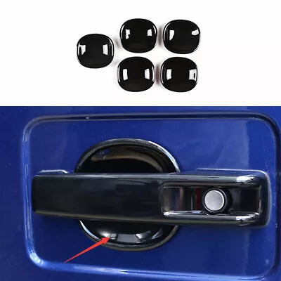 Fit For Benz 2019-2022 G-Class Gloss Black Outside Door Bowl Cup Cover Trim 5pcs • $80.56