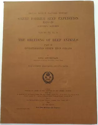 Great Barrier Reef Expedition 1928-29 Volume III No. 9 1934 Paperback • £13.90