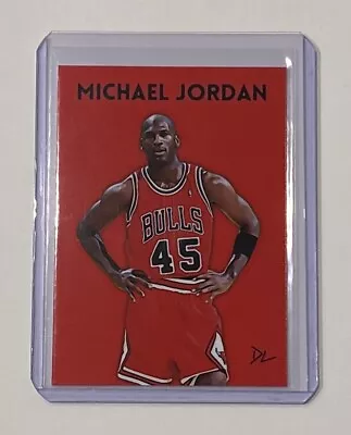 Michael Jordan Limited Edition Artist Signed Chicago Bulls #45 Jersey Card 7/10 • $19.95