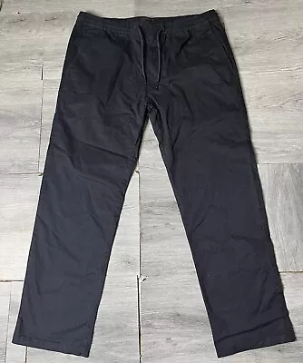 Marks And Spencer Mens Navy Blue  Elasticated Waist Trousers W38 L29 Straight • $15.14