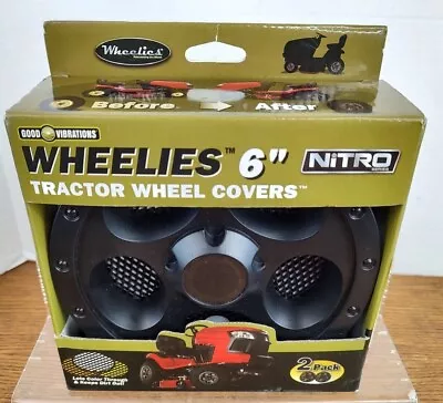 Good Vibrations Wiheelies 6  Tractor Wheel Covers 2 Pack Nitro Series H151 • $27.55