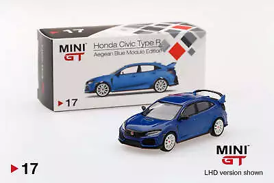 Mini GT - MGT00017 - 1/64 - Honda Civic Type R (FK8) Aegean Blue Modulo Edition • $34.39