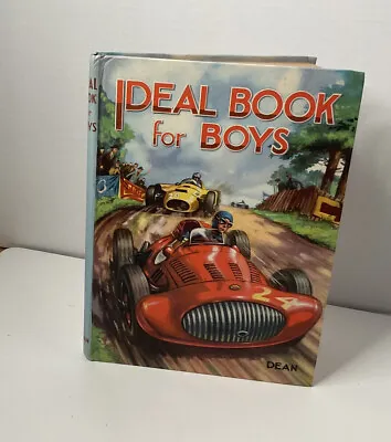 Vintage Ideal Book For Boys Dean. VGUC Retro Boys Cars Adventure ANNUAL • £5