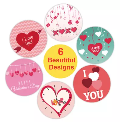 25mm 50pcs I Love You Sticker Heart Business Wedding Sticker Gift Seal 6 Styles  • $4.99