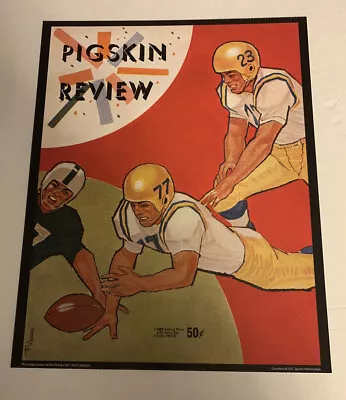 USC Trojans V UCLA Bruins Football 1961 Pigskin Review Program Poster Print • $19.61