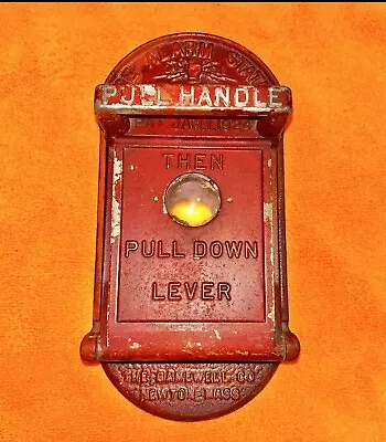 Vintage Gamewell Fire Alarm Box Pull Station Patented 1924 • $155