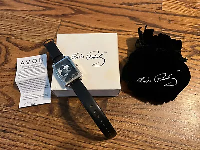 Elvis Presley Collectible Watch Leather Band Japan Movement Avon NWB Never Worn • $19.88