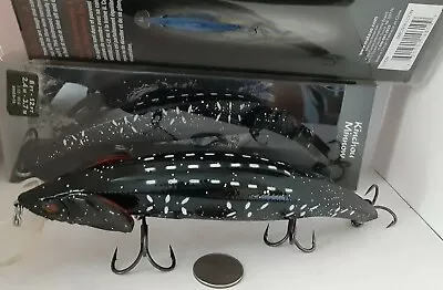 Lot Of 2 MATZUO  Kinchou Black Minnow Pike Musky Series - Size 18 /  3 Oz. -Loon • $14.99